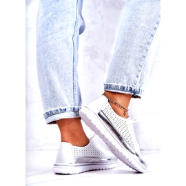 Vinceza Zapatos calados de mujer con plataforma blanco Deloren 3