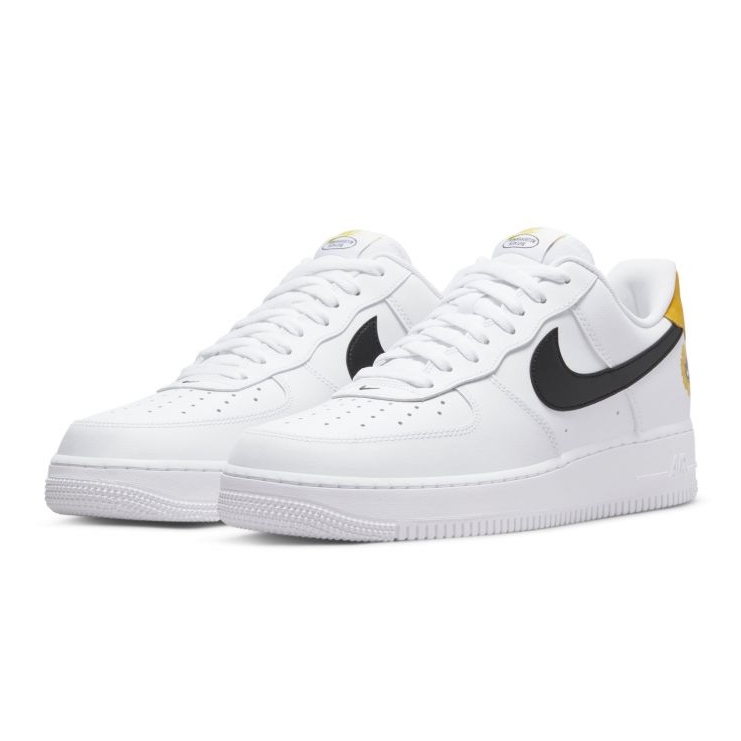 Nike Air Force 1 '07 LV8 M DM0118-100 blanco negro amarillo 1