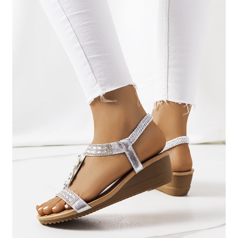 Sandalias cuña Amisha plata 1 Sandalias cuña Amisha plata 1