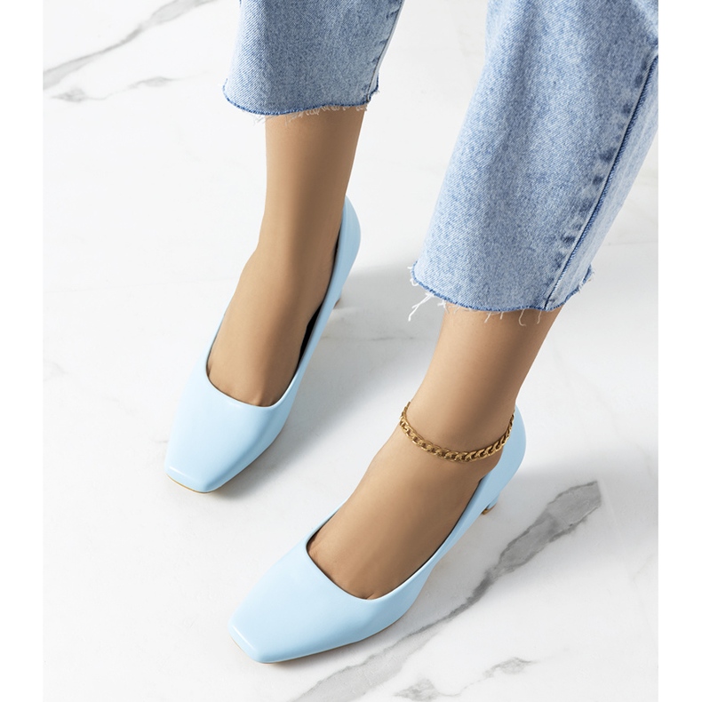 Zapatos de salón de mujer Graves azul 1