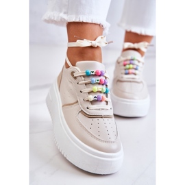 PS1 Deportivas Mujer Atadas Deportivas Deportivas Blanco-Rosa Manila 1