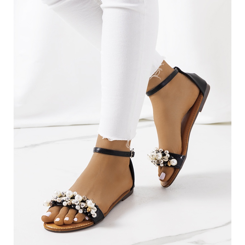 Sandalias Chesney de mujer negras negro 1