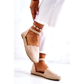 Evento Alpargatas Mujer Hebilla Beige Claro Bonetti 3