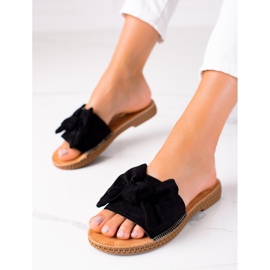 SHELOVET Zapatillas con lazo negro 3