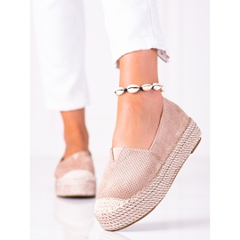SHELOVET Alpargatas ante beige 3