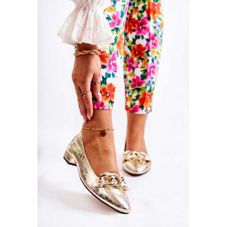 PA2 Salones Piel Lacado Serpiente Dorado Elissabeth 1