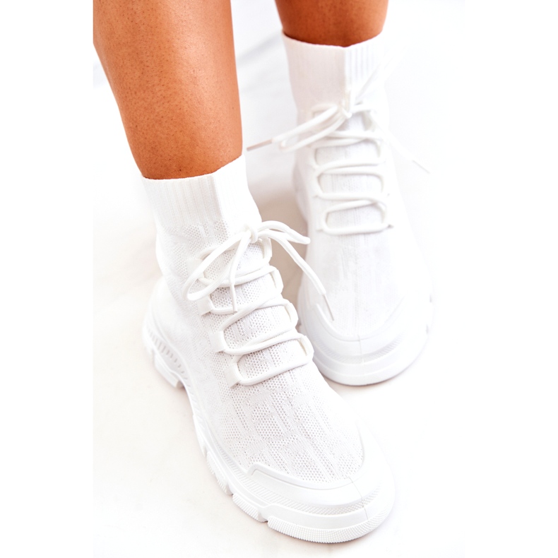 FM1 White Kimberly Sports Calcetines Zapatos blanco 1