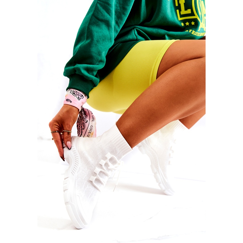 FM1 White Kimberly Sports Calcetines Zapatos blanco 3