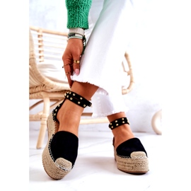 FB2 Sandalias Alpargatas Lillian Negras Con Chorros negro 3 FB2 Sandalias Alpargatas Lillian Negras Con Chorros negro 3