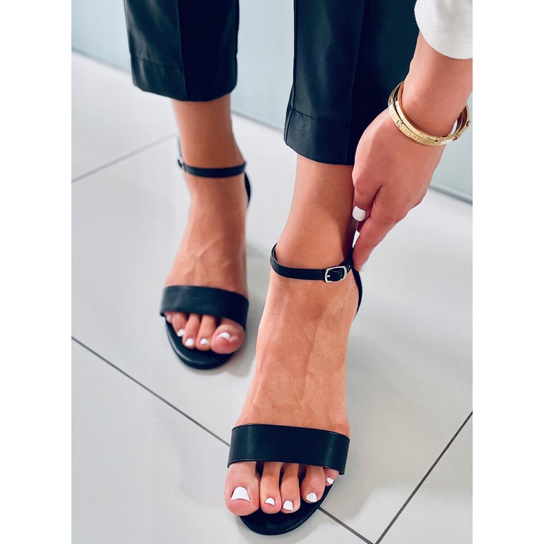 Sandalias mujer tacón Rachel Black negro 1