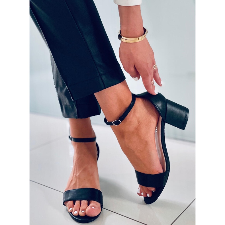 Sandalias mujer tacón Rachel Black negro 2