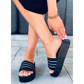 Chanclas Leah Black suela alta negro 1 Chanclas Leah Black suela alta negro 1