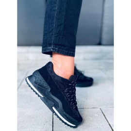 Deportivas mujer Altos Negras negro 1