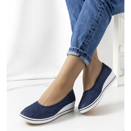 Deportivas cuña azul marino Friis 1