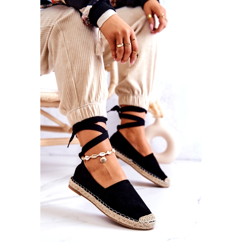 FB1 Alpargatas Ismanne Ante Negro Atadas 4 FB1 Alpargatas Ismanne Ante Negro Atadas 4