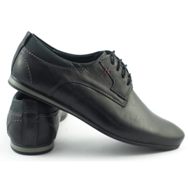 Olivier Zapatos de hombre elegantes para jeans 731 negro 2