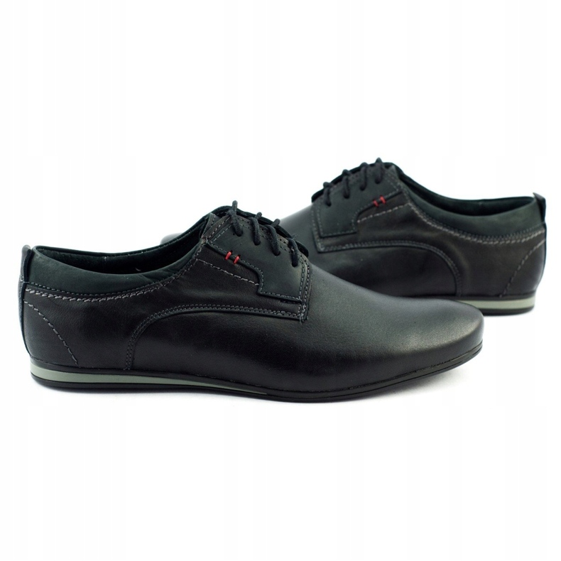 Olivier Zapatos de hombre elegantes para jeans 731 negro 3