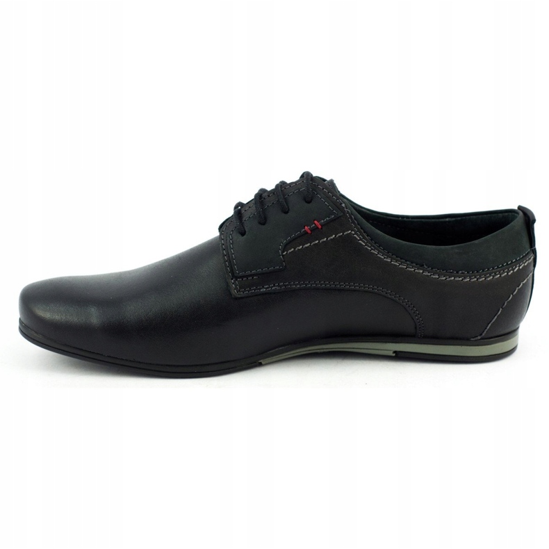 Olivier Zapatos de hombre elegantes para jeans 731 negro 4