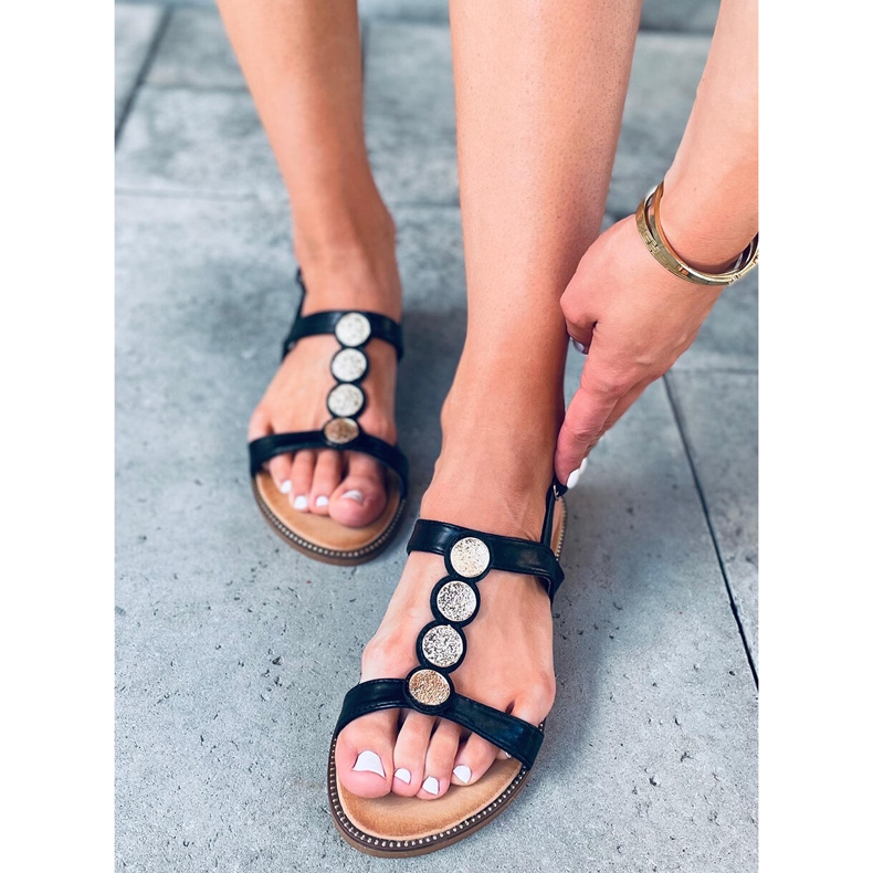 Sandalias mujer Cosme Negro 1