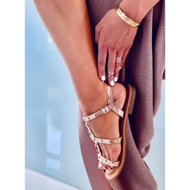 Sandalias con tachuelas Neha Champagne rosado 3