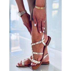 Sandalias con tachuelas Neha Gold dorado 2
