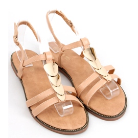 Sandalias mujer Hermine Nude beige dorado 3