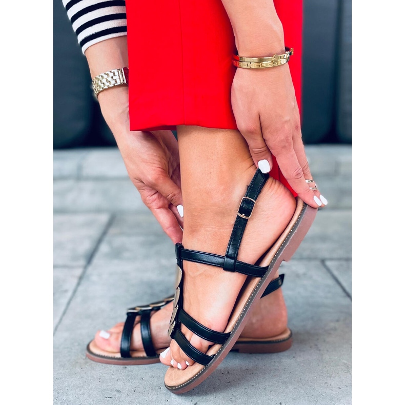 Sandalias mujer Hermine Negro 2