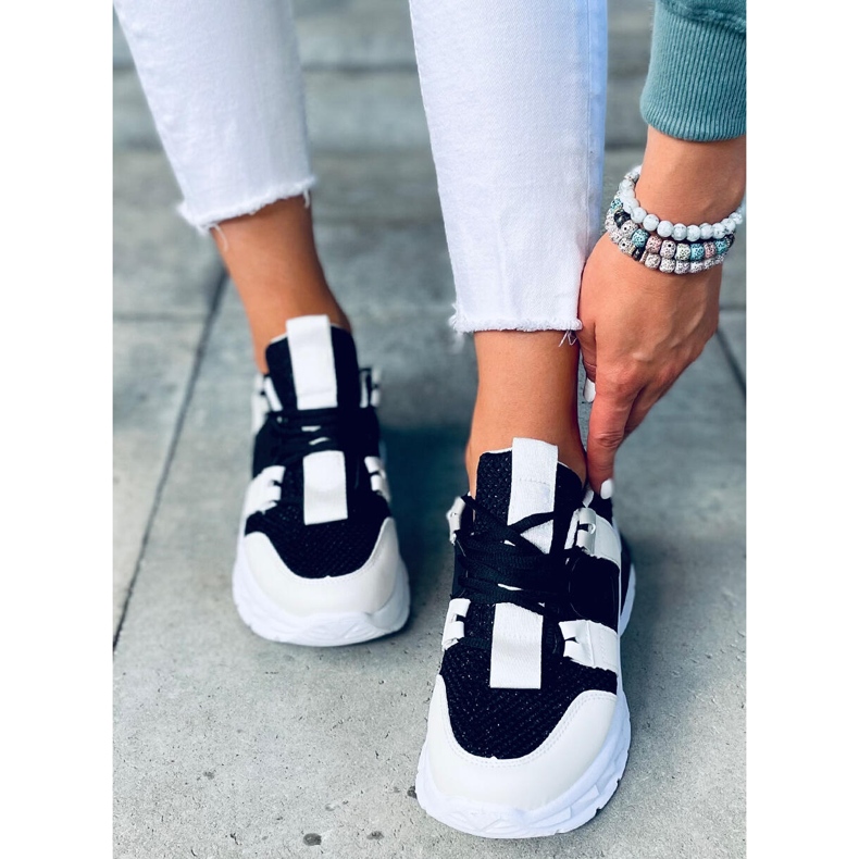 Zapatillas deportivas mujer Riley Negras blanco negro 1