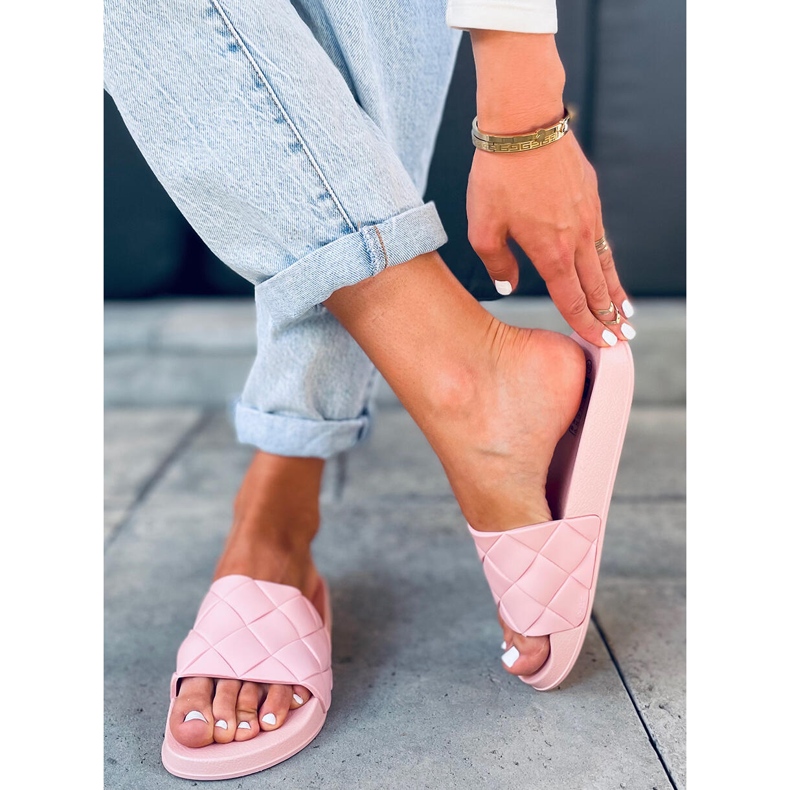 Zapatillas de casa de silicona Geet Rosa 2