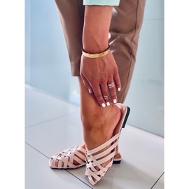 Loretta Beige zapatillas de estar por casa mujer trenzadas 2