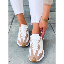 Deportivas Adem Khaki beige blanco 2