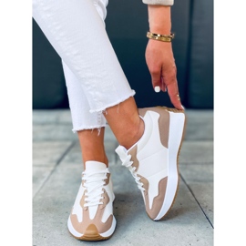 Deportivas Adem Khaki beige blanco 4