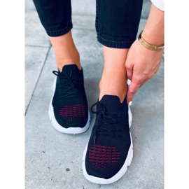 Calcetín Harri Negro rojo 2
