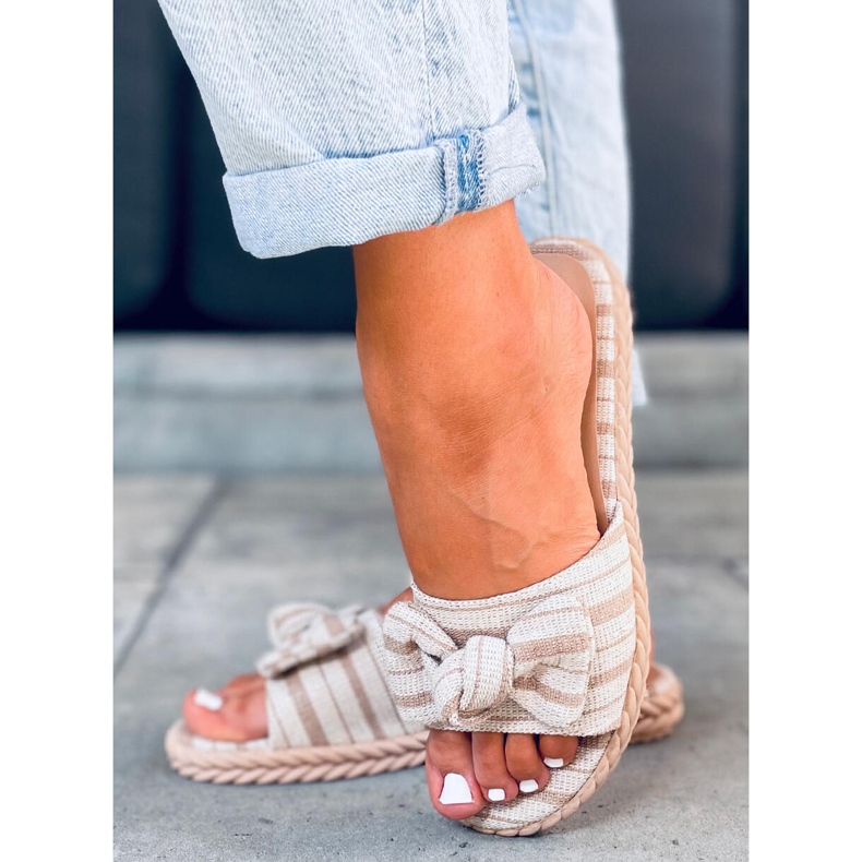 Pantuflas mujer Adana Albaricoque beige 2