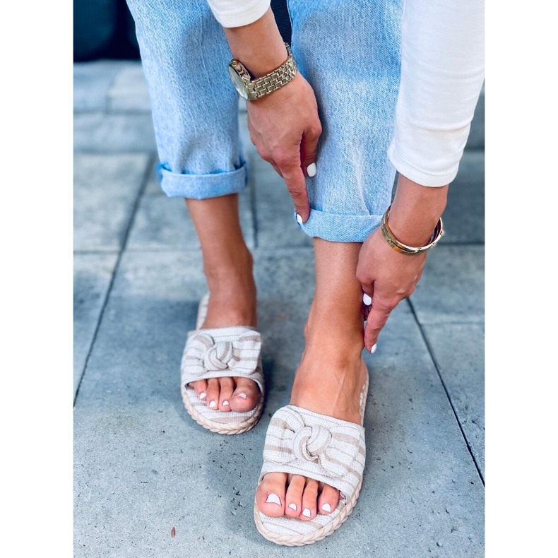 Pantuflas mujer Adana Albaricoque beige 1