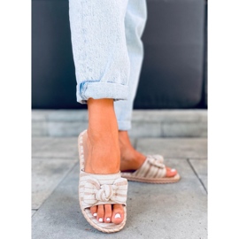 Pantuflas mujer Adana Albaricoque beige 5