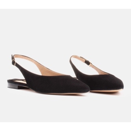 Marco Shoes Sandalias negras de ante natural negro 3
