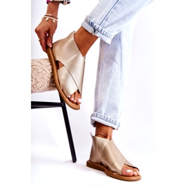 S.Barski Sandalias Mujer Piel Catalise Oro dorado 1