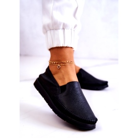 Zapatos sin cordones de cuero para mujer Maciejka 03512-01 Negro 2