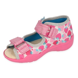 Zapatos befado niño 342P046 rosa plata 1