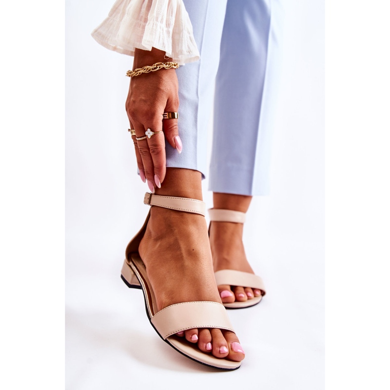 PA2 Sandalias Mujer Piel Beige Shanley 1