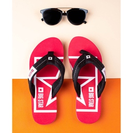 Cómodas chanclas Big Star rojo 3