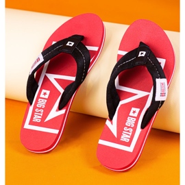 Cómodas chanclas Big Star rojo 2