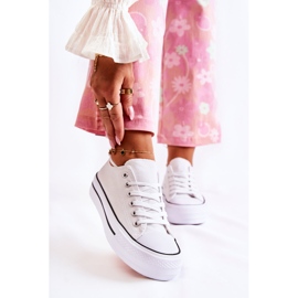 FS3 Zapatillas Clásicas De Mujer En La Plataforma Blanco Conelle 1