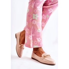 PG1 Mocasines Mujer Con Perlas Decorativas Beige Sergia 4