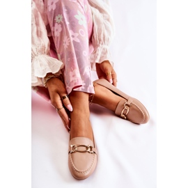 PG1 Mocasines Adorno Millario Beige 2