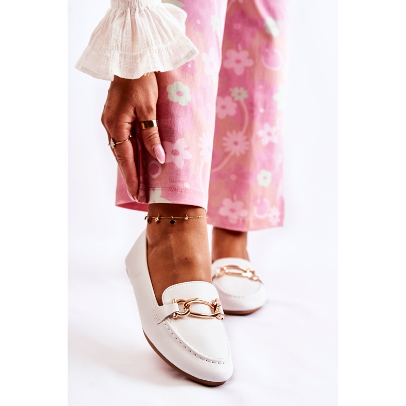 PG1 Mocasines Adorno Millario Blanco 1