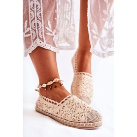 PH1 Alpargatas de Mujer Caladas Beige, Letisa 4