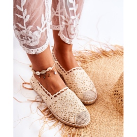 PH1 Alpargatas de Mujer Caladas Beige, Letisa 5
