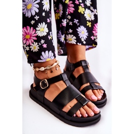 Sandalias negras con plataforma Tessy negro 5